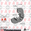 Load image into Gallery viewer, Zimmermann Coated Brake Disc 600.1159.20 fits 1980-1985 Volkswagen Vanagon