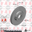 Load image into Gallery viewer, Zimmermann Coated Brake Disc 600.3245.20 fits 2002-2004 Volkswagen Passat W8