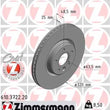 Load image into Gallery viewer, Zimmermann Coated Brake Disc 610.3722.20 fits 2008-2013 Volvo C30 / 2004-2013 Volvo C70 / 2004-2011 Volvo S40 / 2005-2011 ...