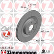 Load image into Gallery viewer, Zimmermann Coated Brake Disc 610.3728.20 fits 2016-2025 Volvo S60 / S90 / V60 / V60 Cross COUNTRY / V90 / V90 Cross COUNTR...