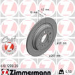 Load image into Gallery viewer, Zimmermann Coated Brake Disc fits 1998-2000 Volvo S70 / V70