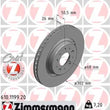 Load image into Gallery viewer, Zimmermann Coated Brake Disc fits 1998-2004 Volvo C70 / 1998-2000 Volvo S70 / V70