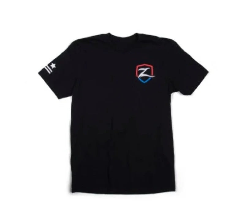 Zone Offroad Black Premium Cotton T-Shirt w/ Patriotic Zone Logos - Medium - Main Product View