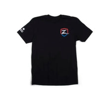 Load image into Gallery viewer, Zone Offroad Black Premium Cotton T-Shirt w/ Patriotic Zone Logos - Medium - Main Product View