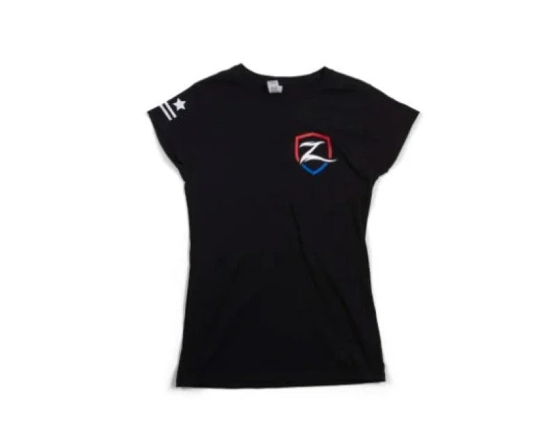 Zone Offroad Black Premium Cotton T-Shirt w/ Patriotic Zone Logos - Womens - 2XL - Main Product View