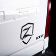 Load image into Gallery viewer, Zone Offroad Shield Decal - 7in Black
