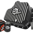 Load image into Gallery viewer, aFe 011-16 GM Diesel Trucks V8-6.6L LML Engine Oil Pan Black POWER Pro Series w/ Machined Fins - Main Product View