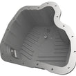 Load image into Gallery viewer, aFe 011-16 GM Diesel Trucks V8-6.6L LML Engine Oil Pan Black POWER Pro Series w/ Machined Fins - Installation View