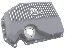Load image into Gallery viewer, aFe 05-19 VW 1.8L/2.0L w/ Oil Sensor Engine Oil Pan Raw POWER Street Series w/ Machined Fins - Back View