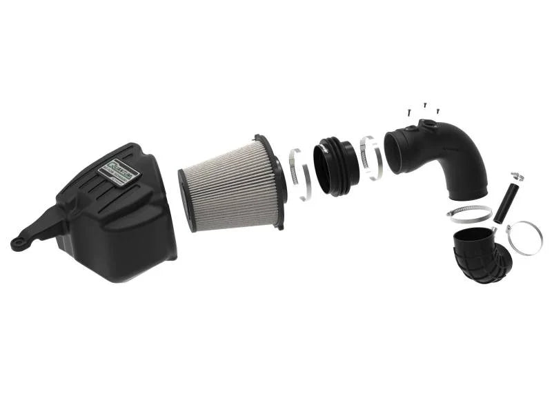 aFe 07-09 Ram 2500/3500 Cummins L6-6.7L (td) Quantum Cold Air Intake System w/ Pro Dry S Filter - Additional View 8