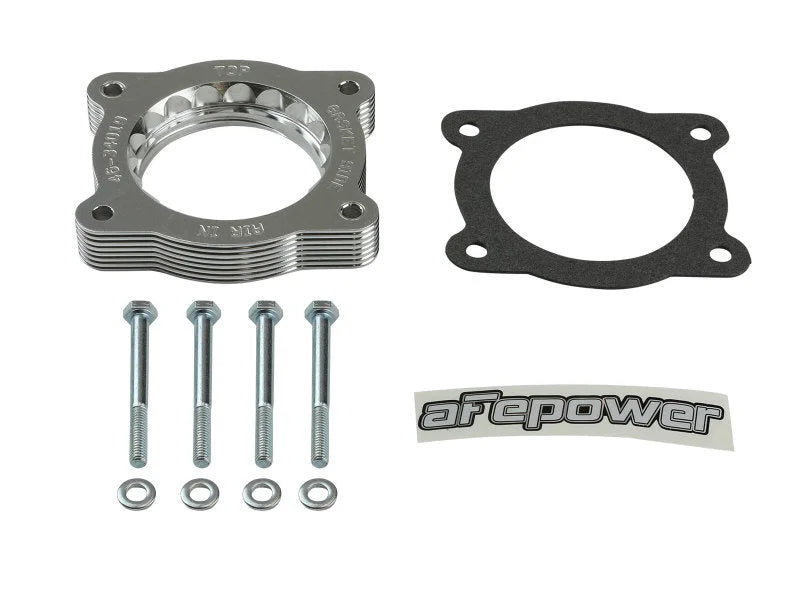 aFe 07-13 Chevrolet Silverado 1500/GMC Sierra 1500 Silver Bullet Throttle Body Spacer - Silver - Additional View 6