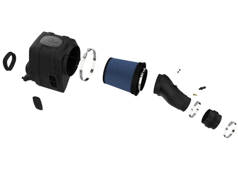 aFe 07-21 Toyota Tundra Momentum GT Cold Air Intake System w/ Pro 5R Filter w/ Magnuson Supercharger - Installation View