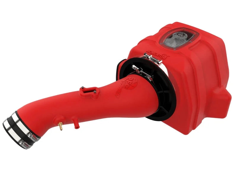 aFe 07-21 Toyota Tundra V8 5.7L Momentum GT Red Edition Cold Air Intake System w/ Pro DRY S Filter - Installation View