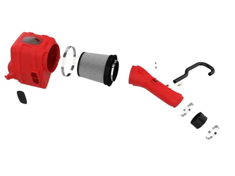 aFe 07-21 Toyota Tundra V8 5.7L Momentum GT Red Edition Cold Air Intake System w/ Pro DRY S Filter - Additional View 5