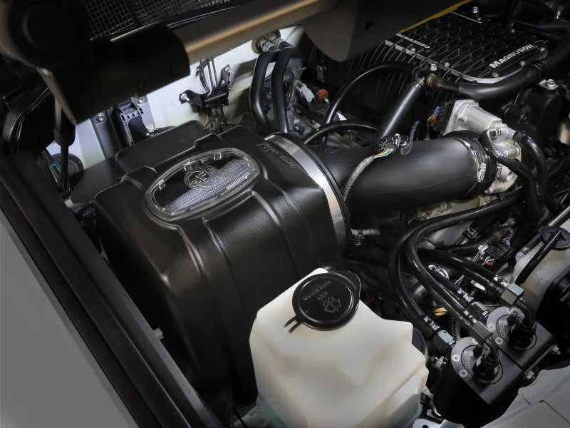 aFe 07-21 Toyota Tundra V8-5.7L w/ Magnuson Supercharger Momentum GT CAIS w/ Pro DRY S Filter - Side View