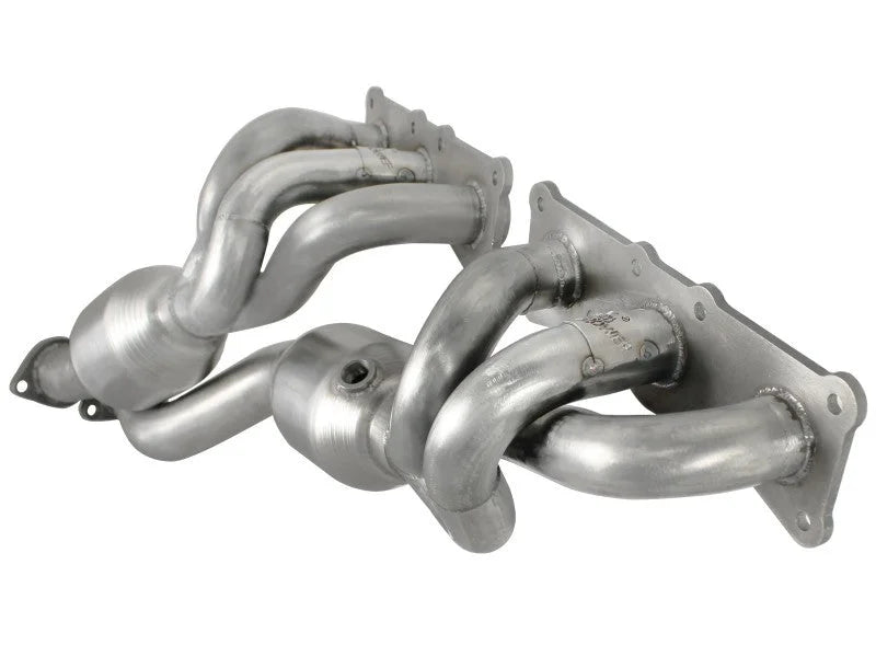 aFe 08-13 BMW 128i (E82/88) L6 3.0L Twisted Steel 304 Stainless Steel Long Tube Header w/ Cat - Additional View 7