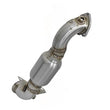 Load image into Gallery viewer, aFe 09-13 MINI Cooper S (R56) L4 1.6L (t) Twisted Steel Down Pipe 2-1/2in 304 Stainless Steel w/ Cat - Main Product View