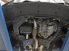 Load image into Gallery viewer, aFe 09-13 MINI Cooper S (R56) L4 1.6L (t) Twisted Steel Down Pipe 2-1/2in 304 Stainless Steel w/ Cat - Side View