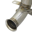 Load image into Gallery viewer, aFe 09-13 MINI Cooper S (R56) L4 1.6L (t) Twisted Steel Down Pipe 2-1/2in 304 Stainless Steel w/ Cat - Installation View