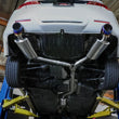 Load image into Gallery viewer, aFe 09-14 Acura TSX L4 2.4L Takeda 2-1/2in to 2-1/4in 304 SS Cat-Back Exhaust System w/ CF Tips - Side View