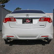 Load image into Gallery viewer, aFe 09-14 Acura TSX L4 2.4L Takeda 2-1/2in to 2-1/4in 304 SS Cat-Back Exhaust System w/ CF Tips - Installation View