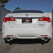 Load image into Gallery viewer, aFe 09-14 Acura TSX L4 2.4L Takeda 2-1/2in to 2-1/4in 304 SS Cat-Back Exhaust System w/BlueFlame Tip - Installation View