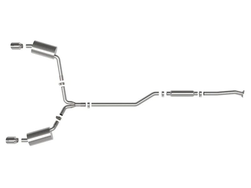 aFe 09-14 Acura TSX L4 2.4L Takeda 2-1/2in to 2-1/4in 304 SS Cat-Back Exhaust System w/Polished Tips - Additional View 5
