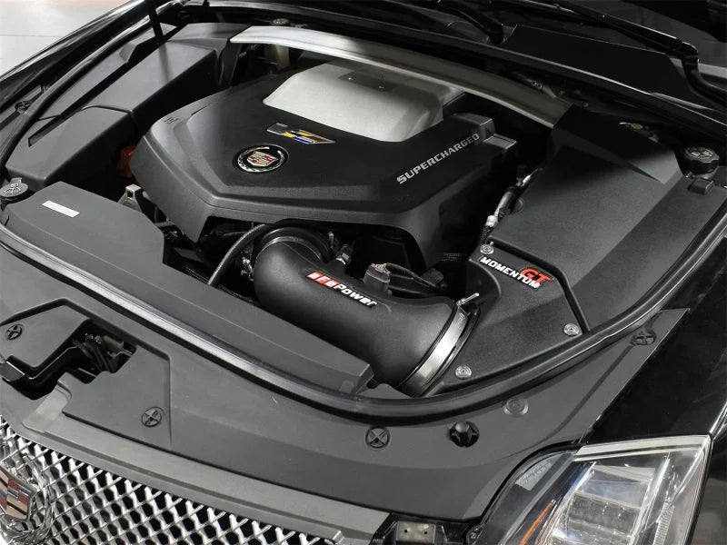 aFe 09-15 Cadillac CTS-V Momentum GT Cold Air Intake System w/ Pro 5R Media - Side View