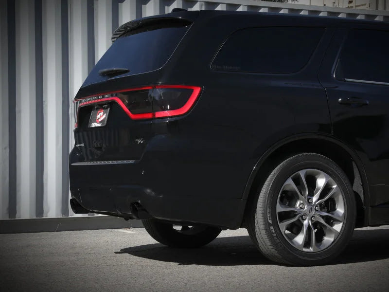 aFe 11-21 Dodge Durango V6-3.6L / V8-5.7L MACH Force-Xp 304 SS Cat-Back Exhaust System w/ Black Tip - Side View