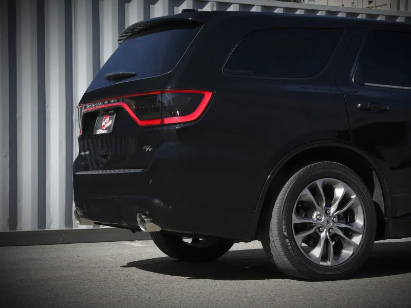 aFe 11-21 Dodge Durango V6-3.6L/V8-5.7L MACH Force-Xp 304 SS Cat-Back Exhaust System w/ Polished Tip - Back View