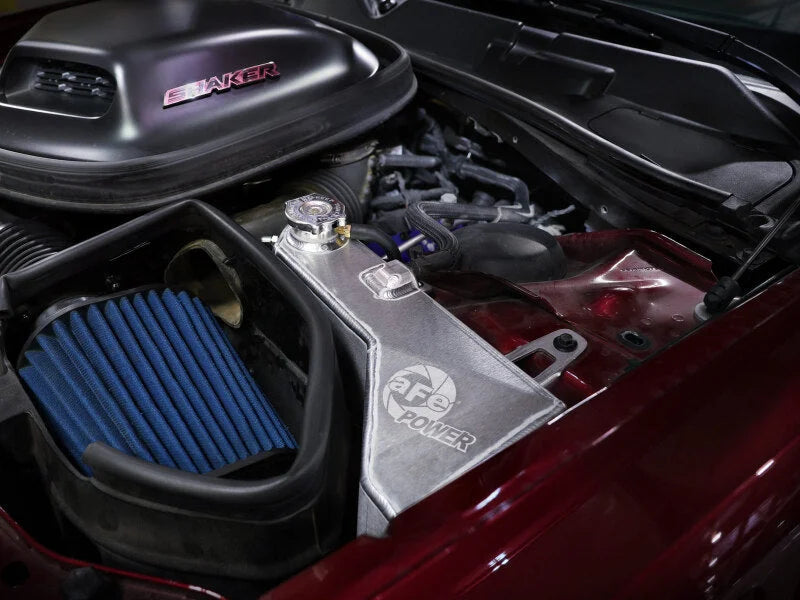 aFe 11-23 Dodge Challenger BladeRunner GT Series Engine Coolant Expansion Tank - Side View