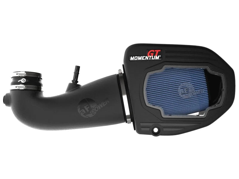 aFe 11-23 Dodge Challenger V8 5.7L Momentum GT Cold Air Intake System w/ Pro 5R Filter - Back View
