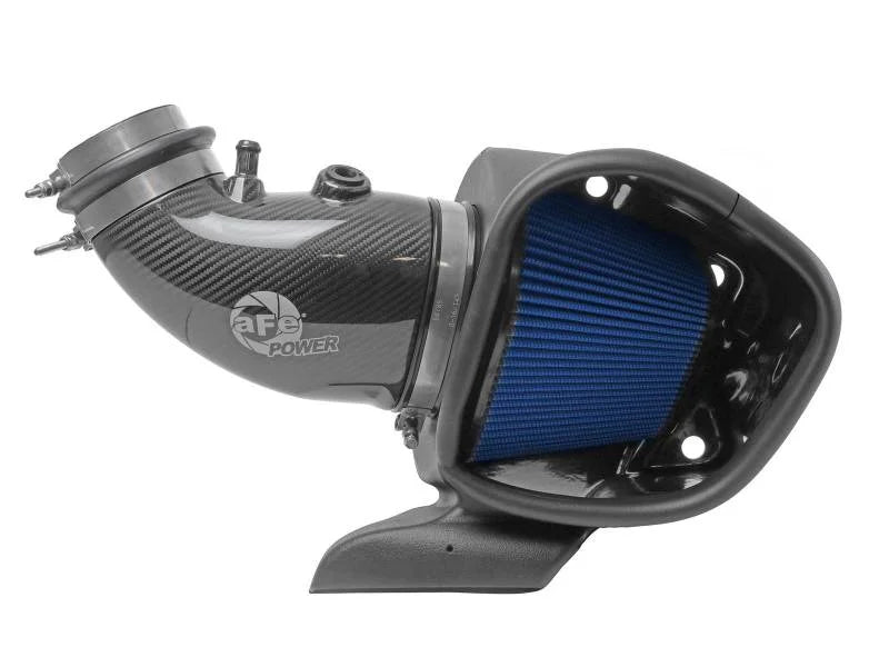aFe 12-21 Jeep Grand Cherokee 6.4L Track Series Carbon Fiber Cold Air Intake System w/Pro 5R Filter - Back View