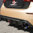 Load image into Gallery viewer, aFe 14-15 Infiniti Q50 V6 3.7L Takeda 2-1/2in 304 SS Cat-Back Exhaust System w/ Blue Flame Tips - Side View