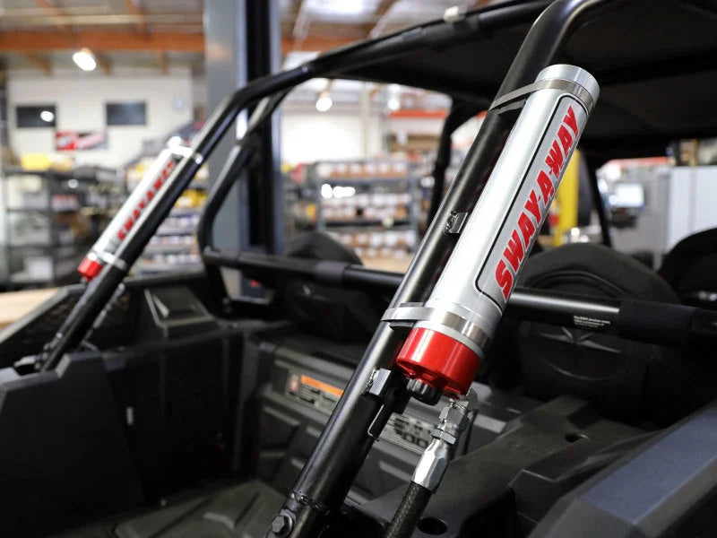 aFe 14-19 Polaris RZR 925/1000cc Sway-A-Way 3.0 Rear Coilover Kit w/ Remote Reservoirs and Comp Adj - Back View