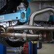 Load image into Gallery viewer, aFe 14-19 Porsche 911 H6-3.8/4.0L GT3 MACH Force-Xp 304 Stainless Steel Primary Muffler Delete Pipe - Side View