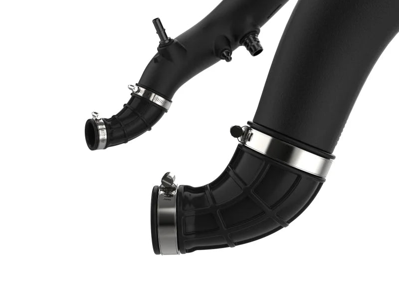 aFe 15-16 Ford F150 V6 3.5L Turbo Inlet Pipes - Black - Installation View