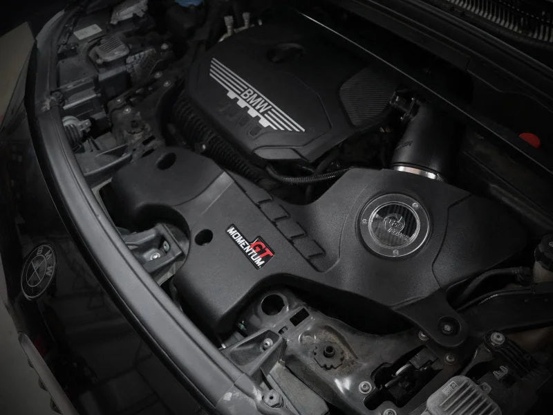 aFe 15-19 MINI Cooper S (F55/F56) L4 2.0L(t) Momentum GT Cold Air Intake System w/ Pro DRY S Filter - Side View