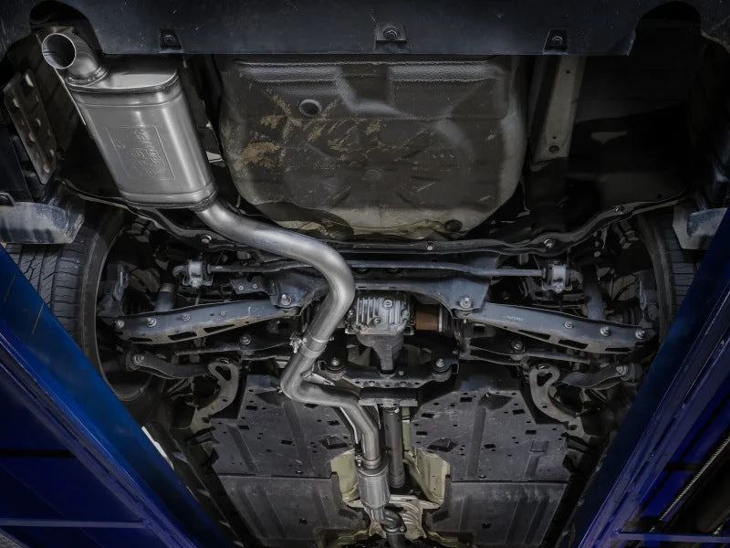aFe 15-19 Subaru Outback H4 2.5L Takeda 2.5in 304 SS Cat-Back Exhaust - Back View