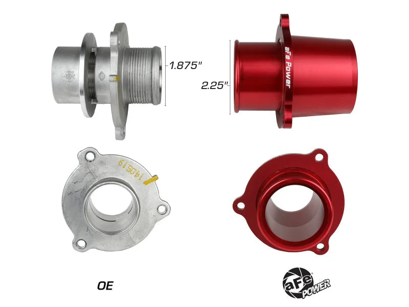 aFe 15-19 VW GTI Turbocharger Inlet Pipe - Red - Additional View 6