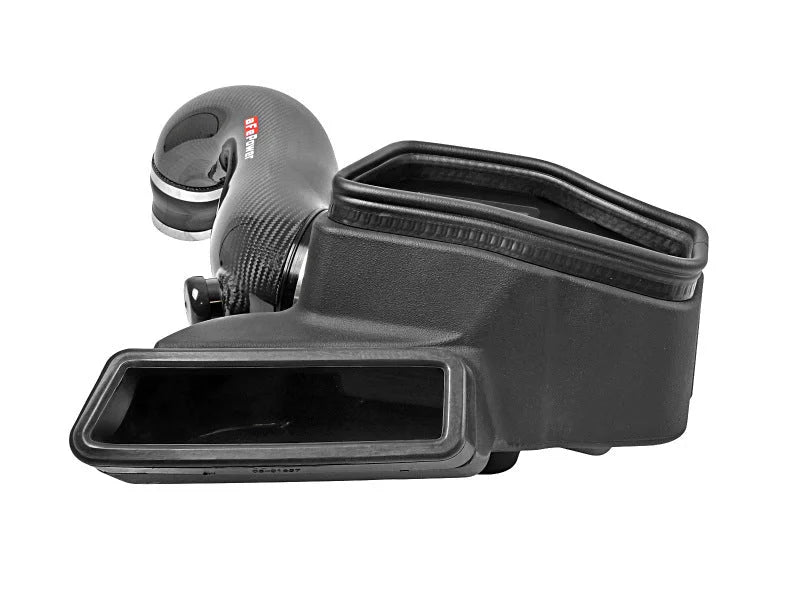 aFe 15-19 VW Golf R (MKVII) L4-2.0L (t) Track Series Carbon Fiber Intake System w/ Pro 5R Filter - Installation View