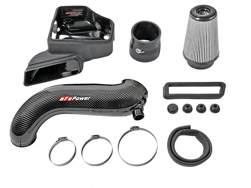 aFe 15-19 VW Golf R (MKVII) L4-2.0L (t) Track Series Carbon Fiber Intake System w/ Pro DRY S Filter - Additional View 9