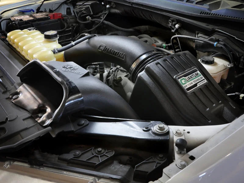 aFe 15-20 Ford F-150 Quantum Cold Air Intake System w/ Pro Dry S Filter - Side View