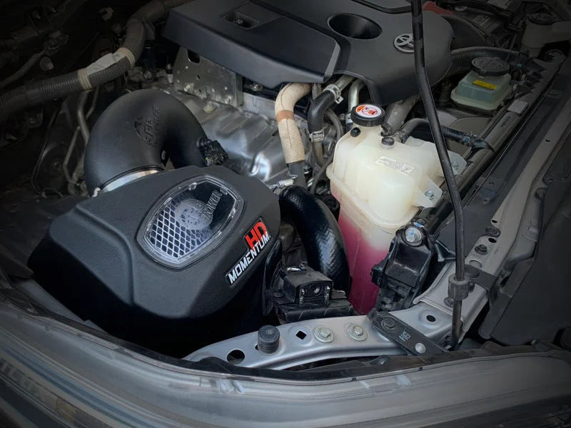 aFe 15-20 Toyota Hilux L4-2.8L (td) Momentum HD Cold Air Intake System w/ Pro 10R Media - Side View