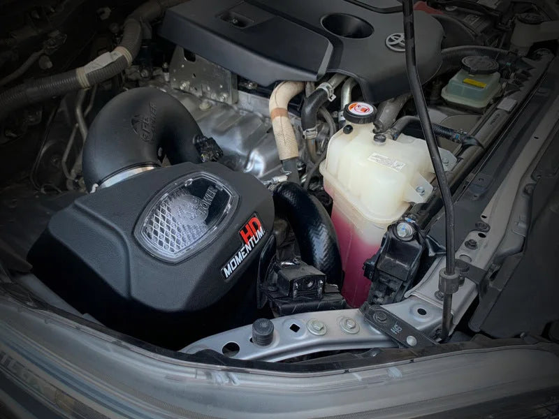 aFe 15-20 Toyota Hilux L4-2.8L (td) Momentum HD Cold Air Intake System w/ Pro Dry S Media - Side View