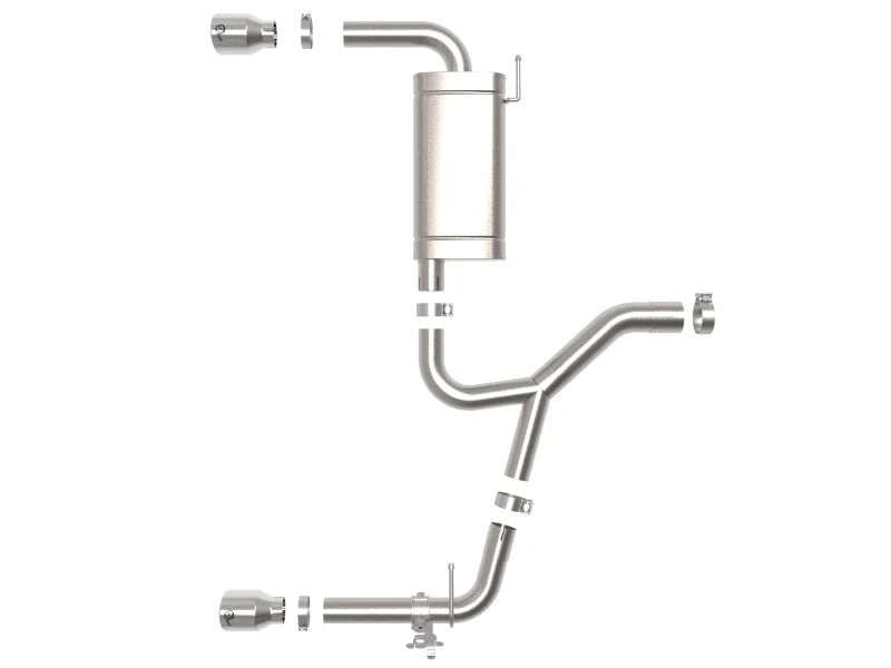 aFe 15-21 BMW X1 F48 L4 2.0L (t) MACH Force-Xp 3 to 2-1/2 IN SS Axle-Back Exhaust w/Polished Tip - Additional View 6