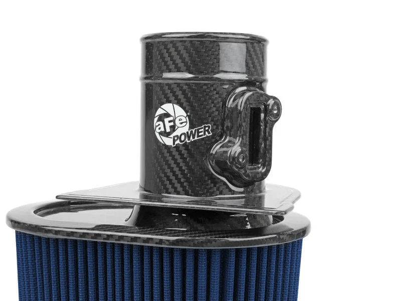 aFe 15-21 Lamborghini Huracan V10-5.2L Track Series Intake System w/ Pro 5R Filter - Back View