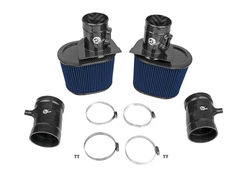 aFe 15-21 Lamborghini Huracan V10-5.2L Track Series Intake System w/ Pro 5R Filter - Additional View 8