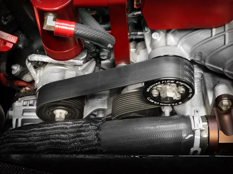 aFe 15-23 Dodge Challenger / 15-23 Dodge Charger SRT Hellcat 2.85in Supercharger Power Pulley Kit - Side View