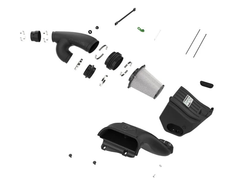 aFe 15-24 Ford F-150 EcoBoost V6 2.7L/3.5L (tt) Quantum Cold Air Intake System w/ Pro DRY S Filter - Side View